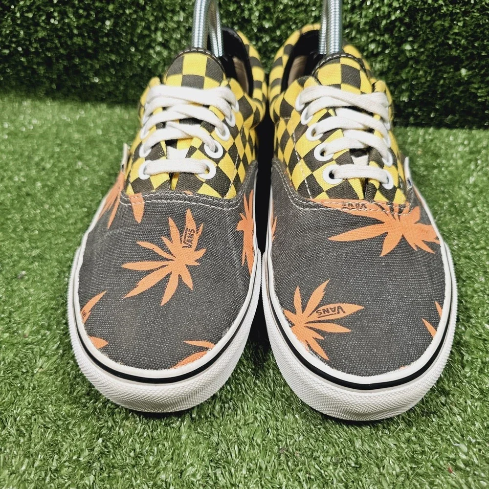 VANS Era Van‎ Doren Off the Wall Orange Palm Athletic Skate Sneakers Mens Size 8